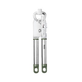 Tovolo 2-in-1 Stainless Steel Can Opener Manual Easy Turn Food-safe with Built-in Bottle Opener, Thyme