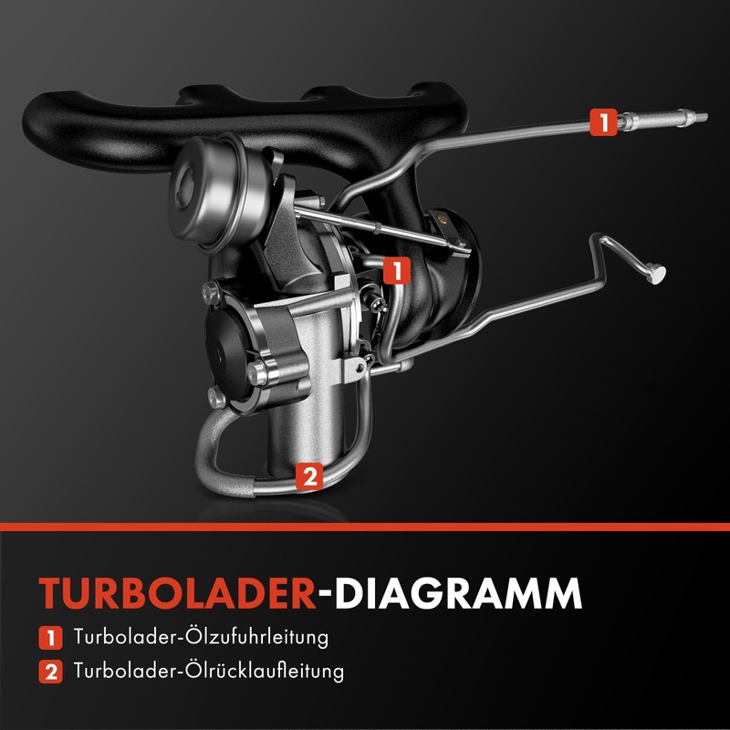 Frankberg Oil pipe, turbocharger, turbocharger, oil pipe, oil pipe, replacement