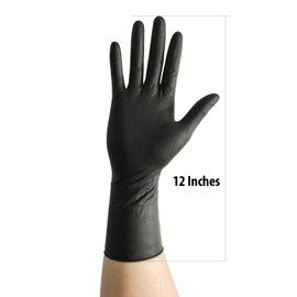 Infi-Touch Super soft Disposable Latex Gloves, Powder Free, Exam 12" Length, Medium Duty, 50 Gloves, Size Small.