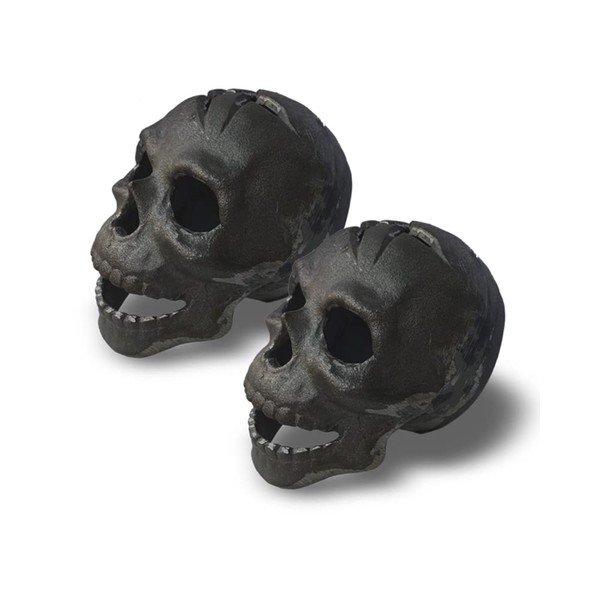 JTRF 2pcs Refractory Materials Fireproof Imitated Human Fire Pit Skulls