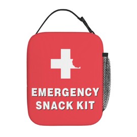 COEIOBEO Funny Hangry First Aid Insulated Lunch Box-Emergency Snack Kit Portable Lunch Bag Reusable Lunch Tote for Women Men and Kids-Gag Gift