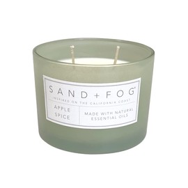 Sand + Fog Scented Candle - Apple Spice – Additional Scents and Sizes – 100% Cotton Lead-Free Wick - Luxury Air Freshening Jar Candles - Perfect Home Decor – 12oz