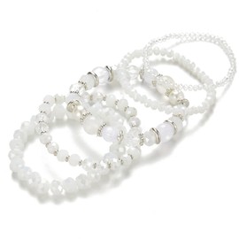 Fulu Autumn Women's Crystal Bead Bracelet, Multilayer Stones Bracelet, Boho Fashion, Jewellery, Best Friend Gifts, Zinc, No gemstone