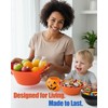 Mintra Home Mixing Bowl w/Colander (Large 4.5L, Red) - For
