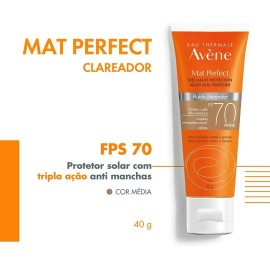 Protector Solar Avene Mat Perfect Aclarante Media Fps70 40g
