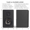 Micca MB42X Advanced Bookshelf Speakers for Home Theater Surround Sound,