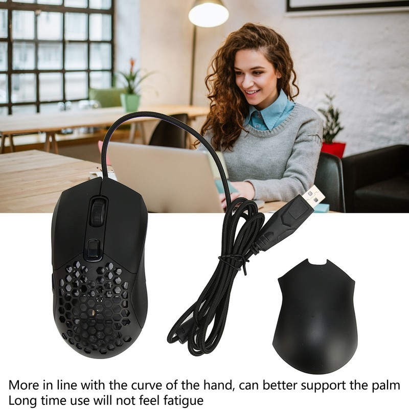 Honeycomb Gaming Mouse RGB Backlight 6 Programmable Buttons 7200 DPI