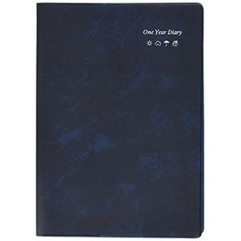 Life Journal, One Year Diary, Horizontal Rule, A5, Blue, D1561A