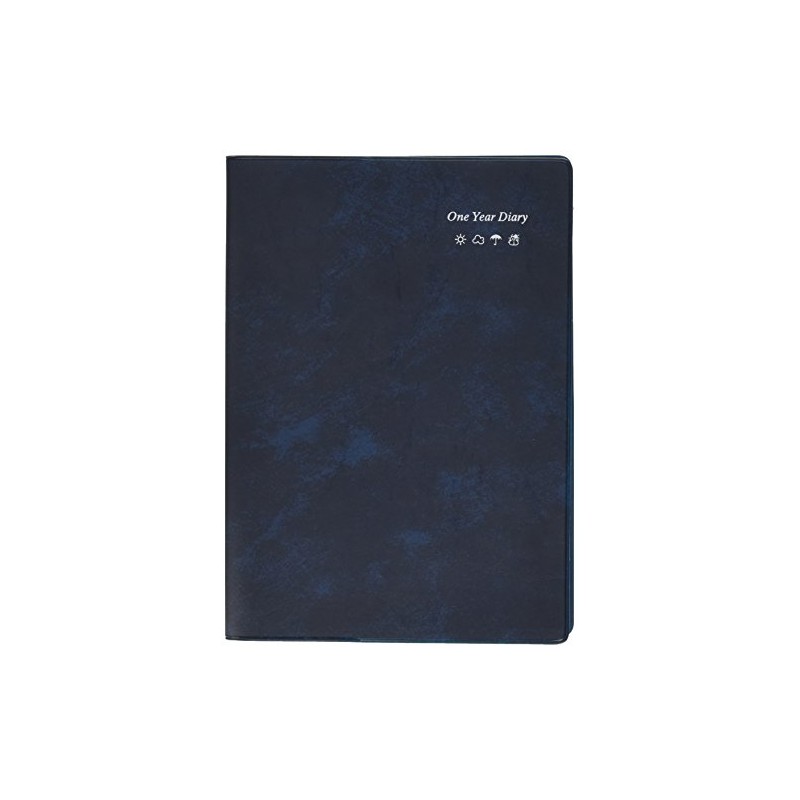 Life Journal, One Year Diary, Horizontal Rule, A5, Blue, D1561A