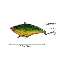 5 Pcs Fishing Lures Kit, VIB Slow Sinking Bionic Swimming Lures with Treble Hooks, Life-like Artificial Baits Kit for Freshwater Saltwater Fishing