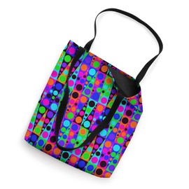 Cute Retro Geometric Dots Colorful Aesthetic Abstract Art Tote Bag
