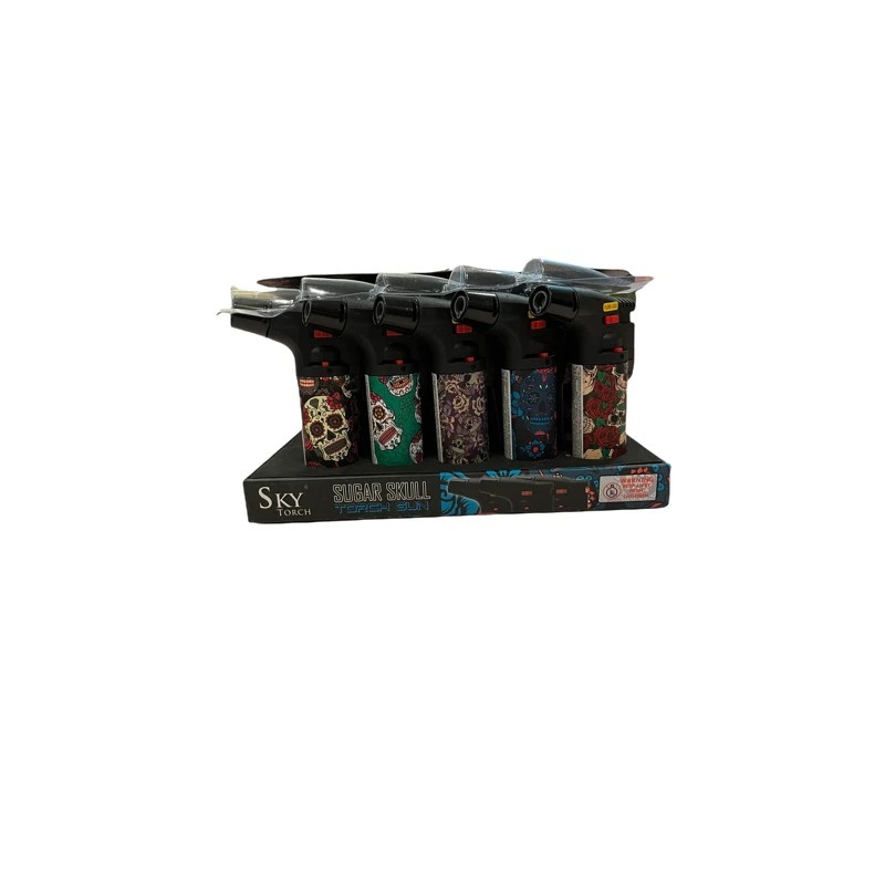 Eagle Sky Torch SUGAR SKULL Gun Jet Lighter Butane Refillable