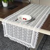 URROMA Rectangular Lace Tablecloth, 60cm*180cm White Table Cover with Lace