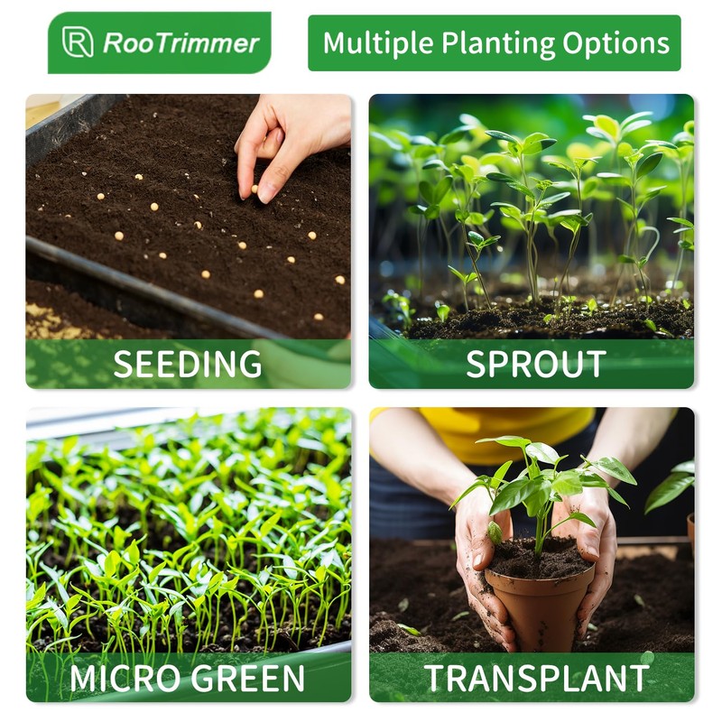 RooTrimmer Shallow 1020 Nursery Flat Trays Specialized for Holding &