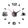 ZSooner Acrylic 3D Wall Clock, Coffee Cup Pattern DIY 3D