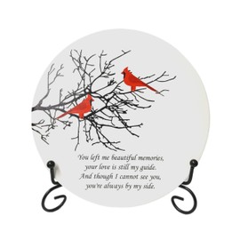iKoelzcuC Cardinals Sympathy Plaque Condolence Gift Memorial Gift for Loss Of a Mother Sympathy Gifts Cardinal Memorial Gift Cardinal Remembrance Gifts (8')