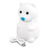 Lion Tools Lampara De Oso De Noche Touch Luz Multicolor Lion Tools Estructura Blanco Pantalla Blanco