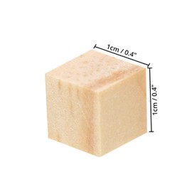 Kurtzy 300 Pack Small Wooden Cubes - 1 x 1 x 1cm (0.4 x 0.4 x 0.4 inch) Wood Cubes - Natural Unfinished Pine Wood Blocks - Educational Craft Cubes for DIY, Stamps, Art & Crafts, Puzzles, Numbers
