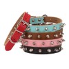 Aolove Basic Classic Adjustable Genuine Cow Leather Pet Collars for