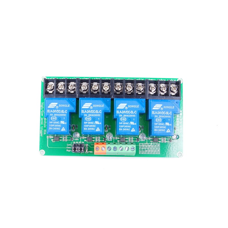 KNACRO 4-Channel DC 24V Relay Module High/Low Level Triggering Optocoupler