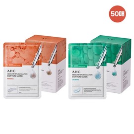 Home shopping latest product AHC pure cotton mask pack Absolute Return 50 sheets Firming 25+Calming 25 / 홈쇼핑 최신상 AHC 순면 마스크 팩 앱솔루트 리턴 50매 퍼밍 25+카밍25