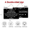 Working from Home Sign PVC Sign for Front Door Home