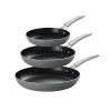 Tramontina 3-Pack Fry Pans with Nonstick Interior, Charcoal