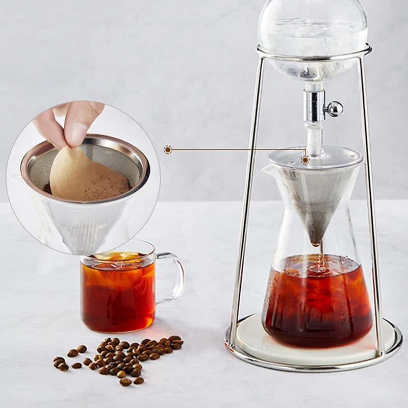 OHAOLYLE Coffee Filter Paper Unbleached Replacement Round Paper Filter for