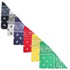 Mechaly 4 Pack Paisley Polyester Pets Dogs Bandana Triangle Shape