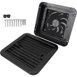 RV Side Vent Fan, 24V 7.2W 3000RPM One Way High Speed Exhaust Fan, Waterproof Air Vent Ventilation with Shutter Fit for Motorhome RV Caravan Trailer Boat Yacht
