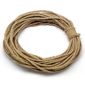 Natural Jute Twine Durable Industrial Packing Materials Heavy Duty Natural Brown Twine Jute Rope/String 55ft/17m for Arts, Crafts & Gardening Applications