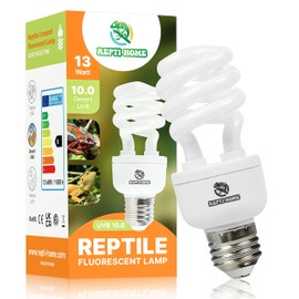 REPTI HOME 100W Reptile Heat Lamp +UVB Reptile Bulb 13W 10.0,Reptile Heat Lamp Bulb Combination, 4 Pack
