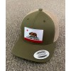 Yupoong State of CALIFORNIA Flag Hat SnapBack Trucker Mesh Cap
