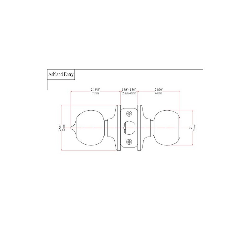 Designers Impressions Ashland Design Satin Nickel Entry Knob with Matching