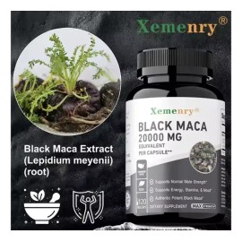 Maca Negra Peruana Orgánica 2000 Mg - Capsulas - Vegano