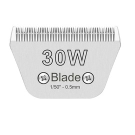 30W Wide Blades for Dog Grooming Blades Compatible with Andis,Oster A5,Wahl KM10 Clippers,Cut Length Cutting length 1/50 In（0.5mm)