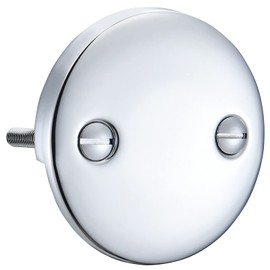 DTT101 Repalcement for Kingston Brass and for Delta 2 Hole Bathtub Overflow Plate,3-3/16 Inches Diameter,Polished Chrome