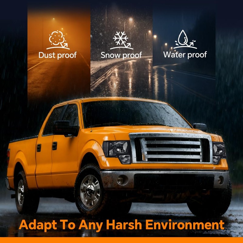 G-PLUS Headlights Compatible with Ford F150 2009-2014 Headlamps Pair Left