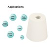 sourcing map Rubber Conical Plug 22 mm to 28 mm