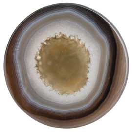 mookaitedecor Natural Grey Agate Crystal Slice Round Shaped Grey Crystal Decorative Agate Crystal Stone Slab for Wedding Name Card Place Card Paperweight Crystal Plate