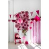 Folat 24317 Pink Paper Curtain Perfect Pink 2 x 1