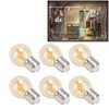 6Pcs Vintage LED Light Bulb Gold Glass Dimmable G45 E27