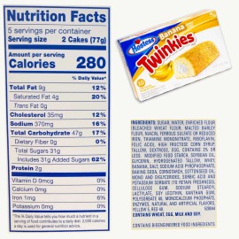 Noble Crunch Hostess Banana Twinkies (10pks - 100ct) - Cotton Candy (1.6oz) - 11 Items