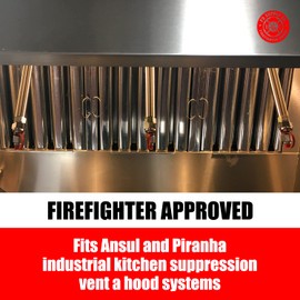 Rubber Blow Off Caps for Ansul R102 and Piranha Industrial Kitchen Suppression Vent A Hood Systems – Fire Suppression Nozzles – Grease Caps Kit (20 Caps)