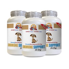 Canine Immune Support - Immune Support and Health - for Dogs Treats - Premium Advanced Formula - Dog Allergy Supplement - 180 Treats (3 Bottle)