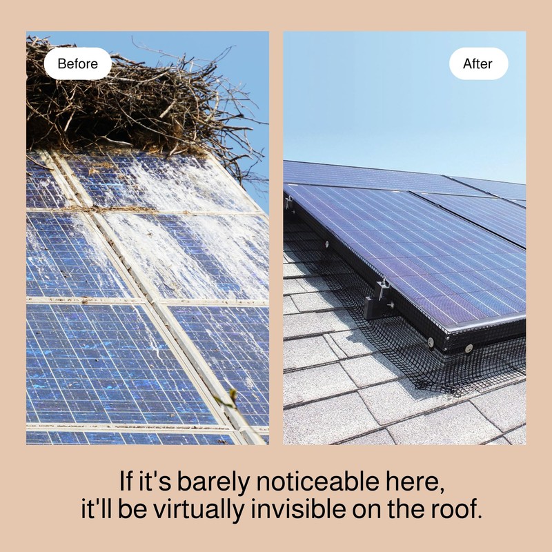 MaPorch Solar Panel Squirrel Netting Metal PVC Coated Galvanized Steel