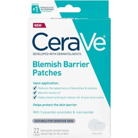 CeraVe Hydrocolloid Blemish Patches, Oil Absorbing Spot Control with Ceramide