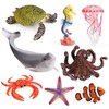 UANDME 8pcs Sea Animal Figures Realistic Ocean Animal Figurines Toy