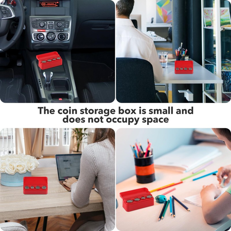 SINGARO Coin Holder for Car, Coin Change Organizer Compatible with