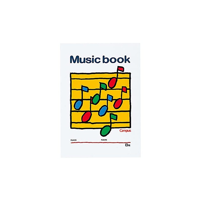 Kokuyo Notebook, Campus Notebook, Music Book, B5, 5 Lines, 8